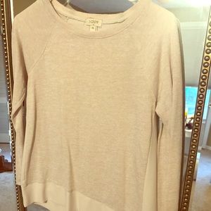 J. Crew Factory Blush Multi Media Top